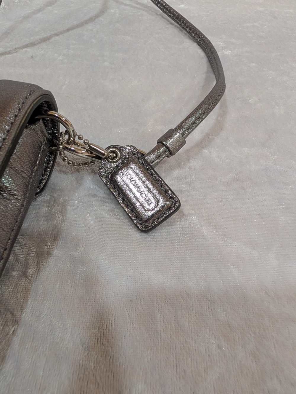 Small Coach Crossbody In Silver - Picture 3 of 8